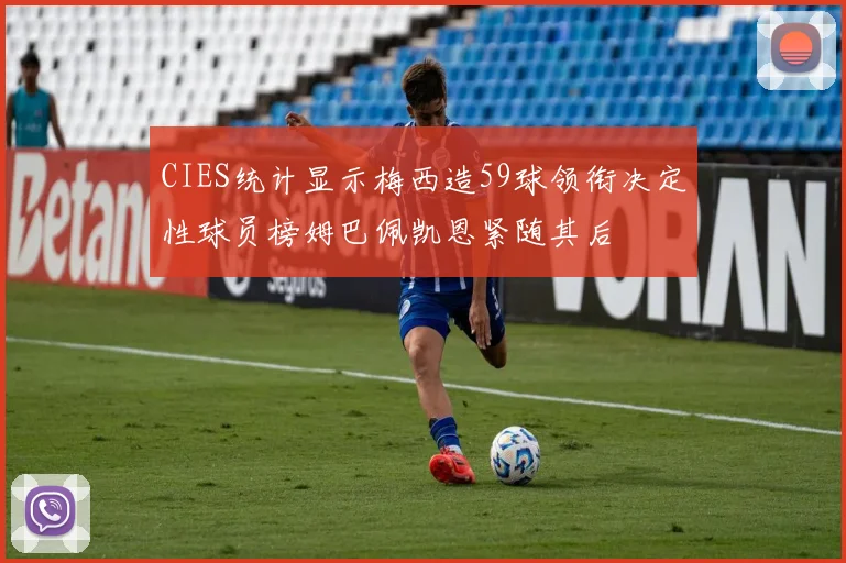 CIES统计显示梅西造59球领衔决定性球员榜姆巴佩凯恩紧随其后